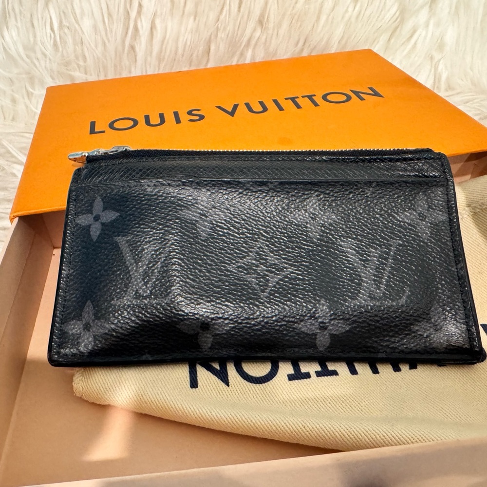 Authentic Louis Vuitton Monogram Eclipse Taiga Co… - image 1